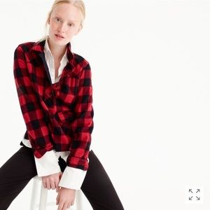 NWT J Crew Buffalo Check shirt jacket-Petite Med
